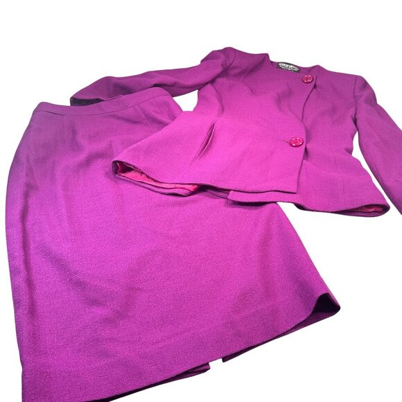 Herbert Grossman Cynthia Sobel Skirt Suit Set Women Career USA Vintage